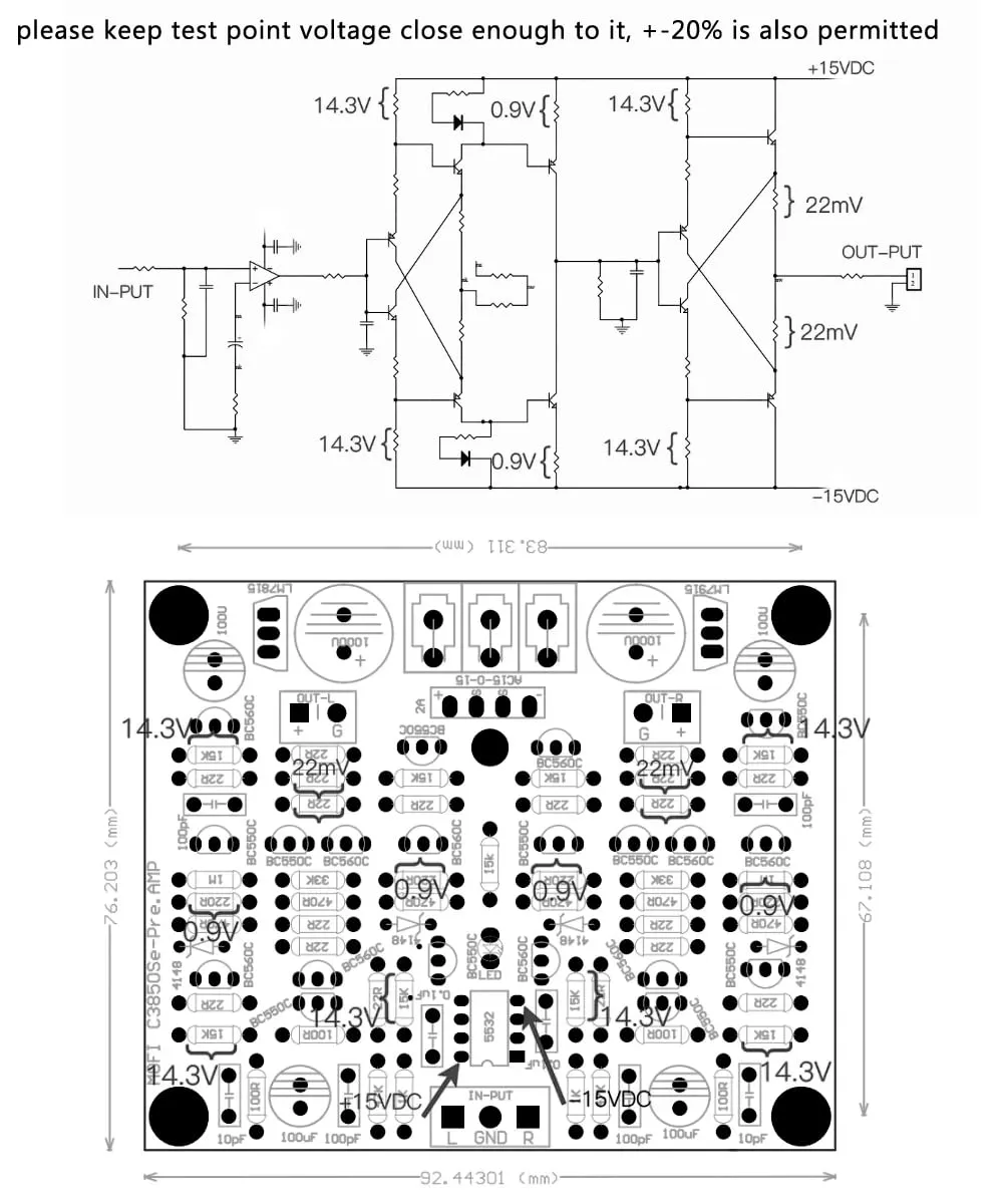 Accuphase C-3850 Core Circuit Class A Pre-Amplifie DIY Kits & Finished Board (Finished Board)