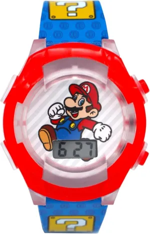 Accutime Super Mario Light-Up Digital Watch: Time for Adventures! (Ages 3 )