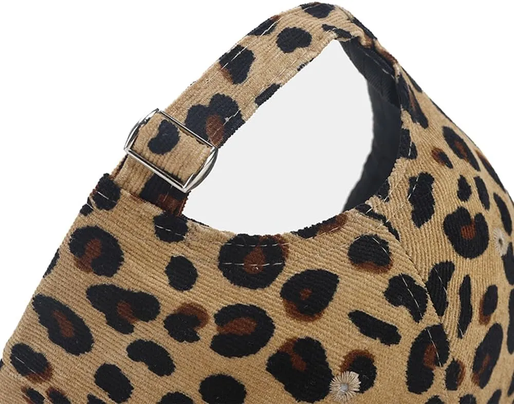 Adjustable Baseball Cap Leopard Print Hat Cotton Sunhat Headwear Outdoor Shade Sports Cap