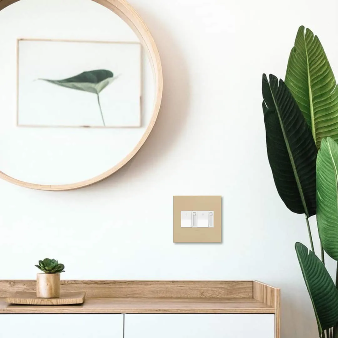 Adorne, Home Lighting Controls, Dimmer Light Switch, Paddle Dimmer (1, White, Without Wall Plate)