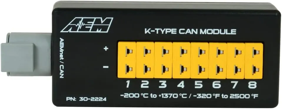 AEM 8 Channel K-Type Thermocouple Egt C