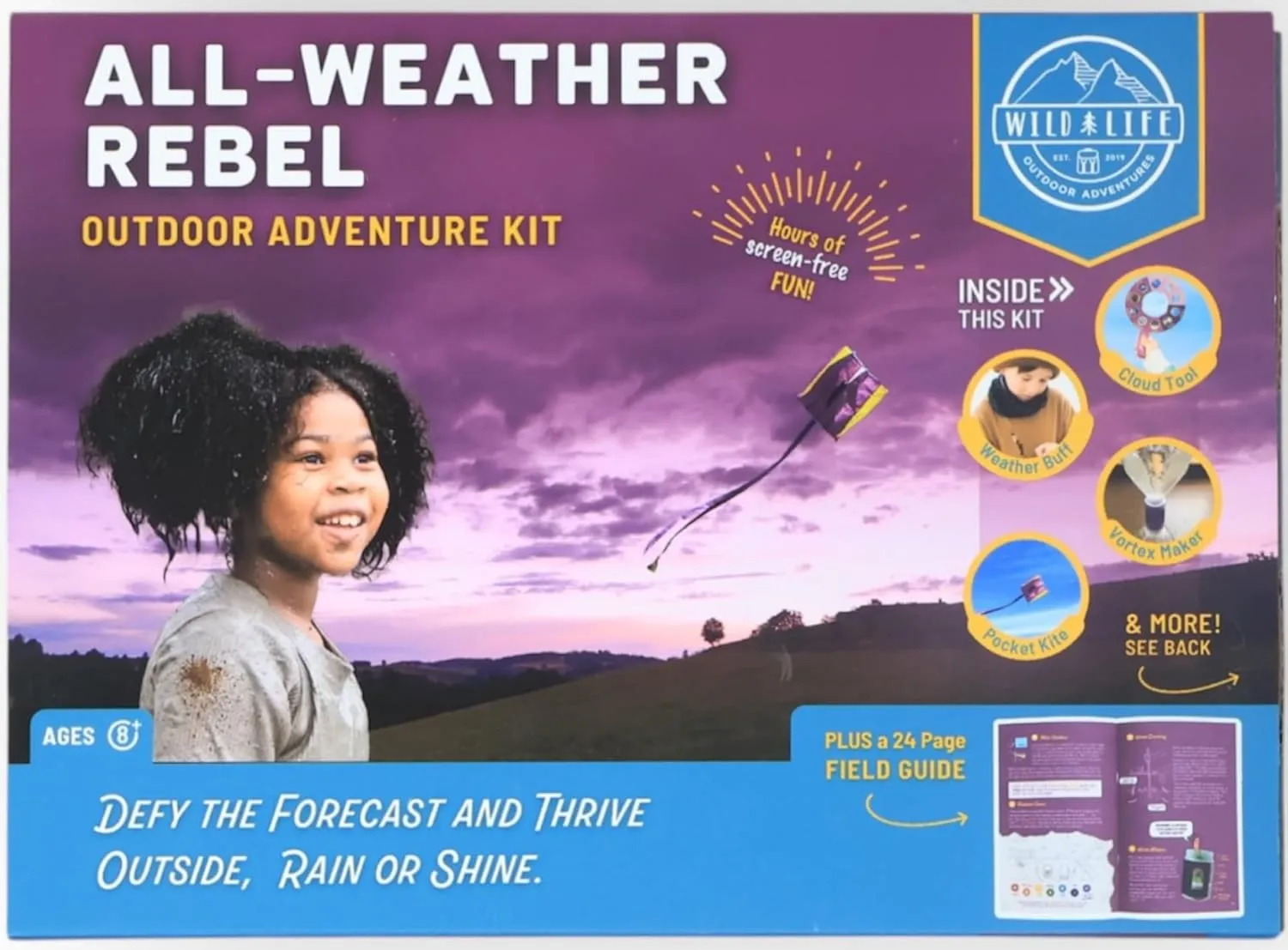All-Weather Rebel Outdoor Adventure Kit – Quality Exploration Gear & Activities – Ideal for Kids' Nature Fun & Creativity (TWL-Oak-WTHR)