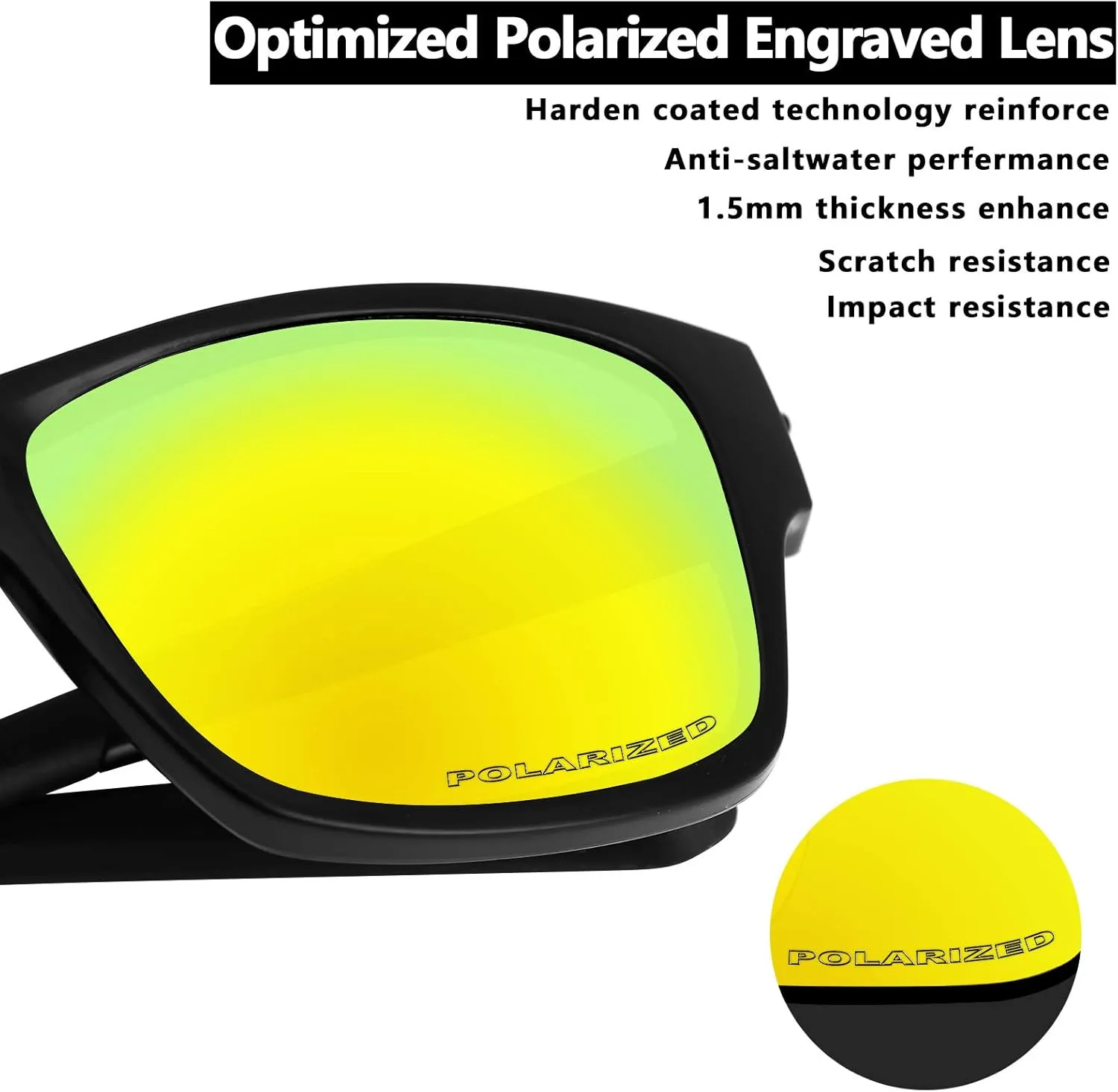 Alphax Polarized Replacement Lenses for Oakley Radar Path/Radar Path Asian Fit - Multiple Options