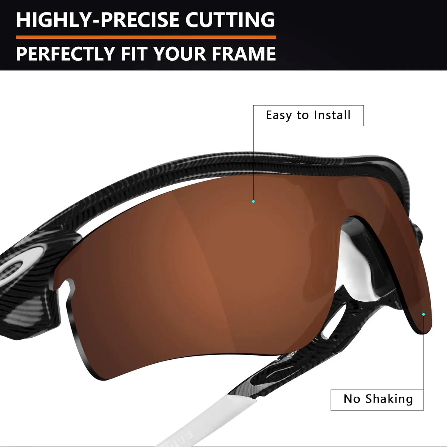 Alphax Polarized Replacement Lenses for Oakley RadarLock Path OO9181 - Multiple Options