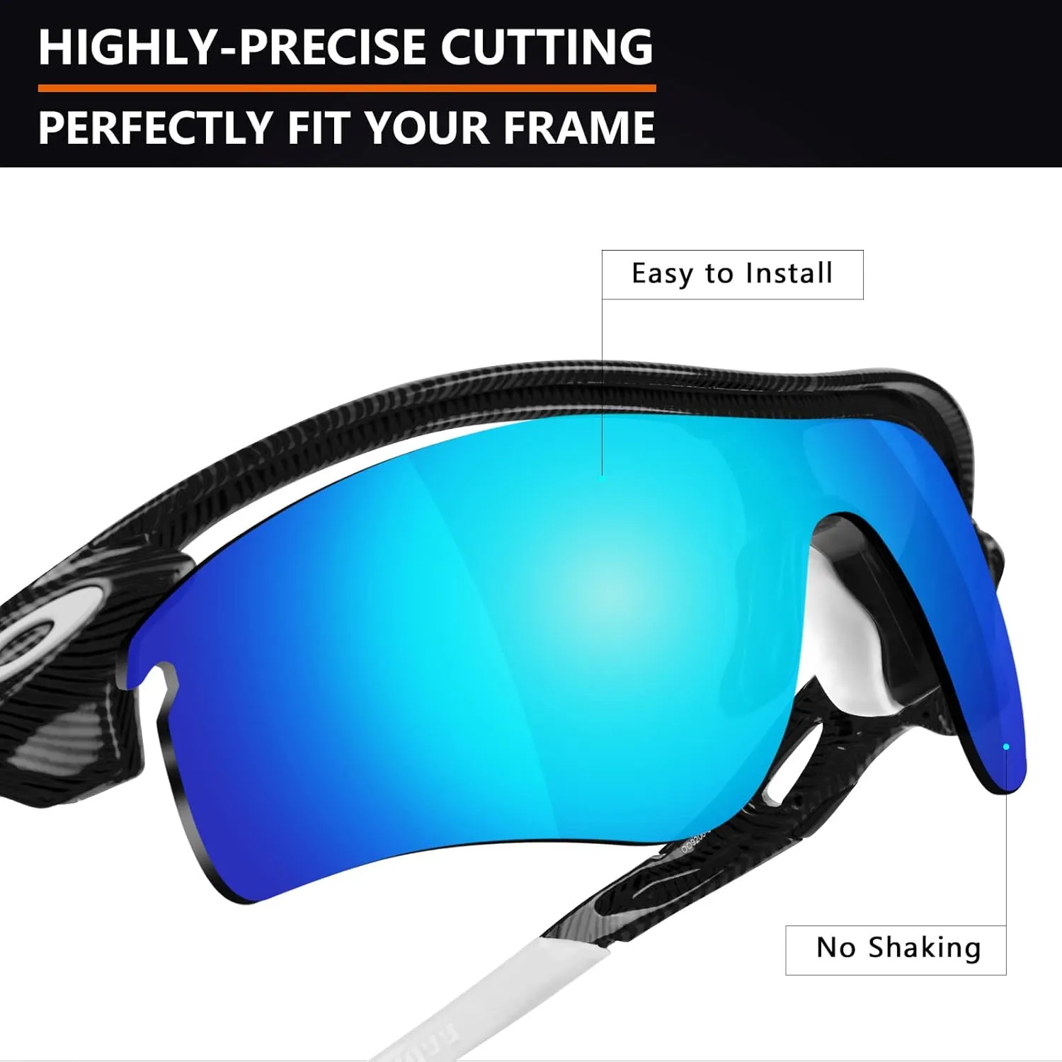 Alphax Polarized Replacement Lenses for Oakley RadarLock Path OO9181 - Multiple Options