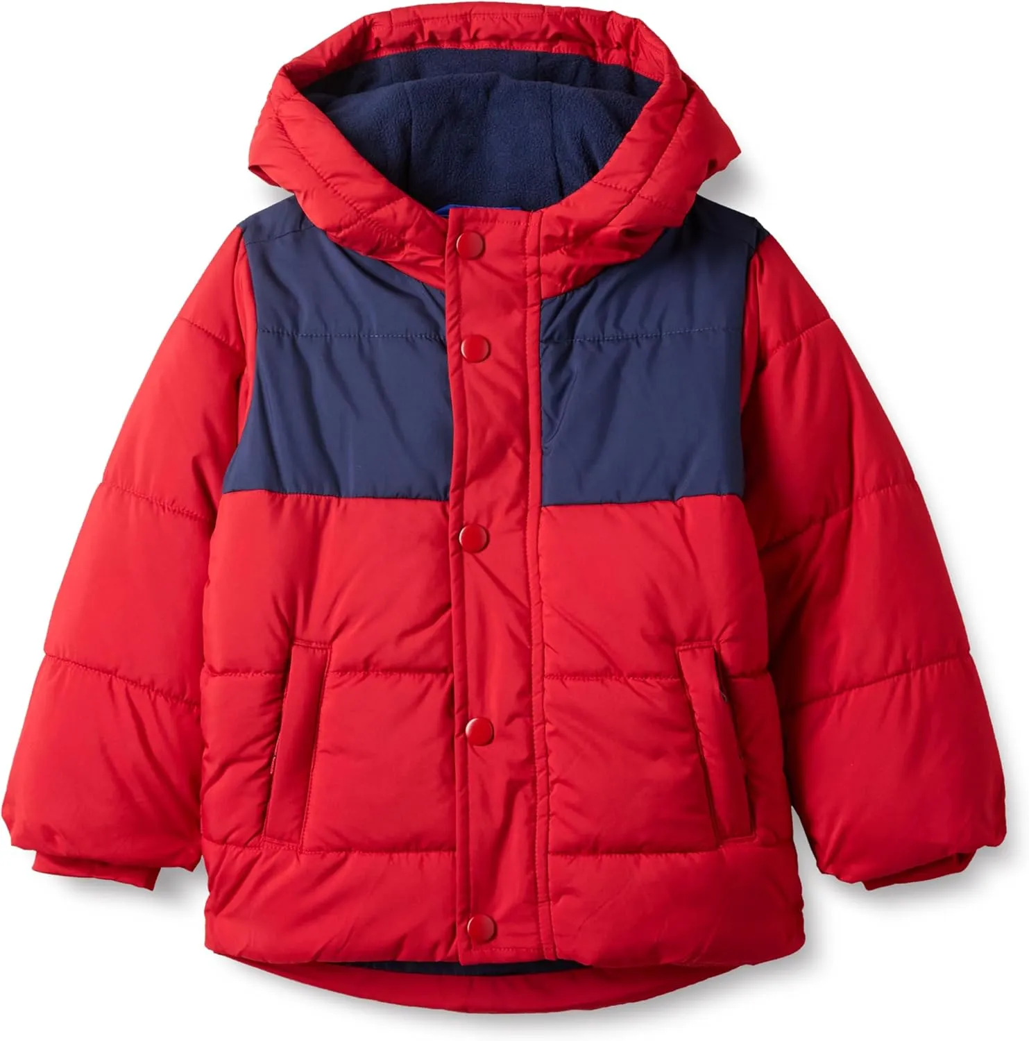 Amazon Essentials Babies, Toddlers, and Boys' Heavyweight Hooded Puffer Jacket