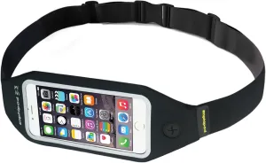 Amphipod SmartView Waistpack, Touch-Screen Phone Compatible Storage for Running, Jogging & Walking, Men & Women - Black - XL