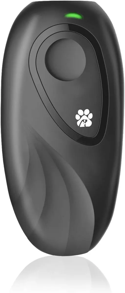 Anti Barking Control Device, 2 in 1 Ultrasonic Dog Bark Deterrent Dog Training Aid, 16.4 Ft Outdoor Indoor Sonic Anti-bark Repellent No Bark Stop Barking Training Control Device