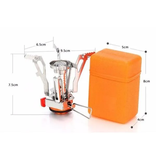 AOTU AT6312-A Super Lightweight Mini Pocket Outdoor Cooking Burner Folding Camping Gas Stove 3000W