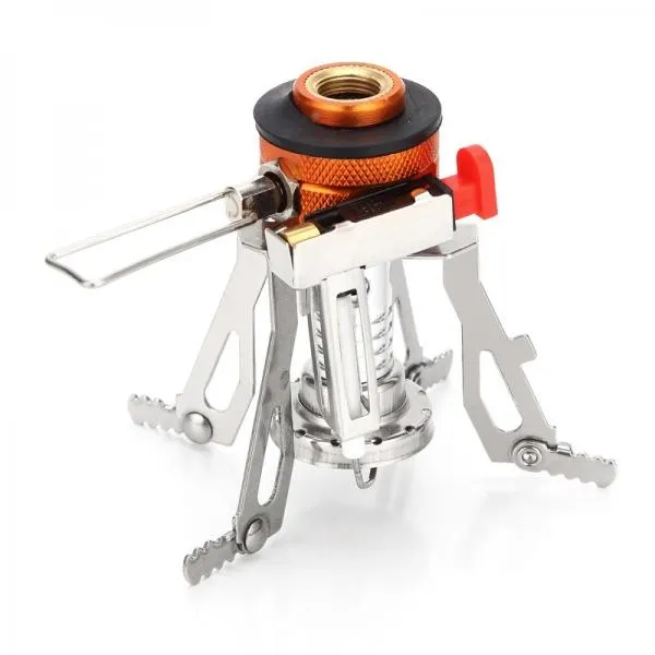 AOTU AT6312-A Super Lightweight Mini Pocket Outdoor Cooking Burner Folding Camping Gas Stove 3000W