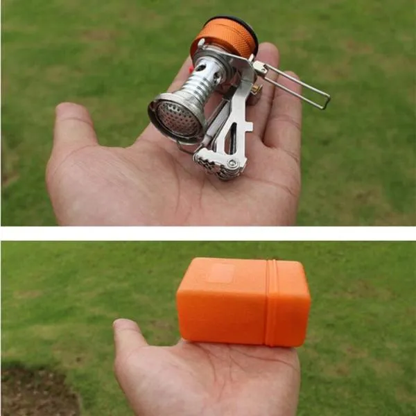 AOTU AT6312-A Super Lightweight Mini Pocket Outdoor Cooking Burner Folding Camping Gas Stove 3000W