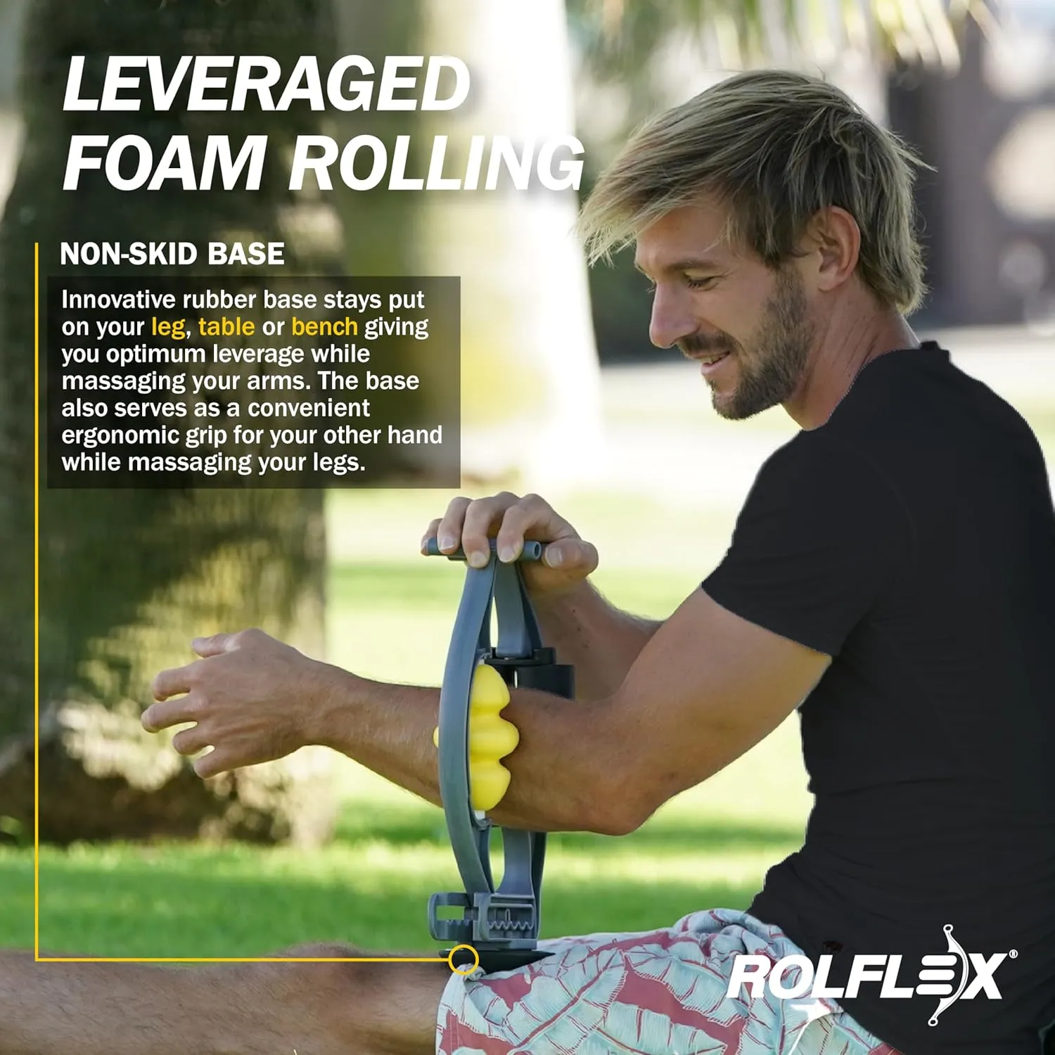 Arm & Leg Massager Roller – Roller for Muscles Deep Tissue to Address Golfer’s Elbow, Tennis Elbow, Carpal Tunnel & More – Arm Massager & Leg Roller for Inflammation & Faster Recovery