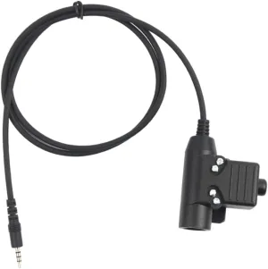 Artibetter Ptt Adapter Cable for Radio Headset U94 Ptt Connector 3.5mm Ptt Button System