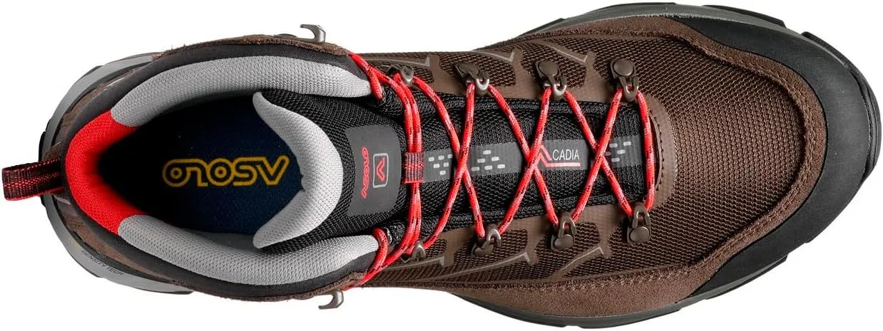 ASOLO Men's ACADIA MID GTX Lace-Up Ankle-High Outdoor Hiking Boots w/Water-Resistant Suede & Nylon Upper, Breathable Lining