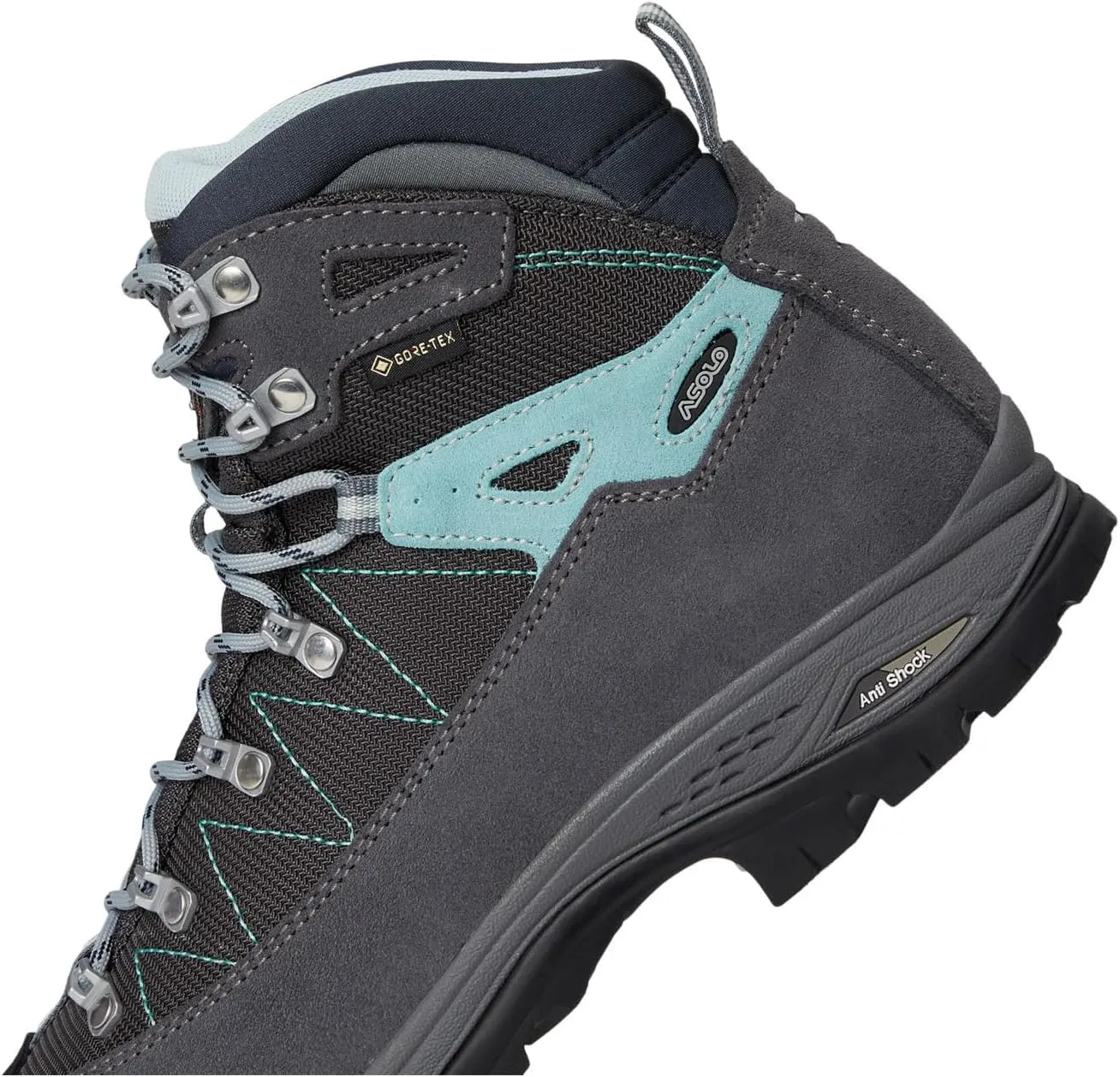 ASOLO Women's FINDER GV Water-Resistant Breathable Lightweight Cushioned Suede Low Ankle Trekking Hiking Boots | Leather Cap