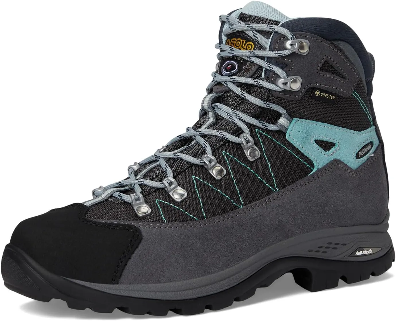 ASOLO Women's FINDER GV Water-Resistant Breathable Lightweight Cushioned Suede Low Ankle Trekking Hiking Boots | Leather Cap