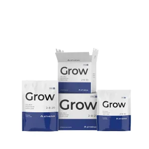 Athena Pro Grow – 25 lb | Dry Soluble Hydroponic Fertilizer | Complete Vegetative Nutrition | Fully Soluble, No Sediment, Compatible with All Dosing Systems | PRO-GW-25