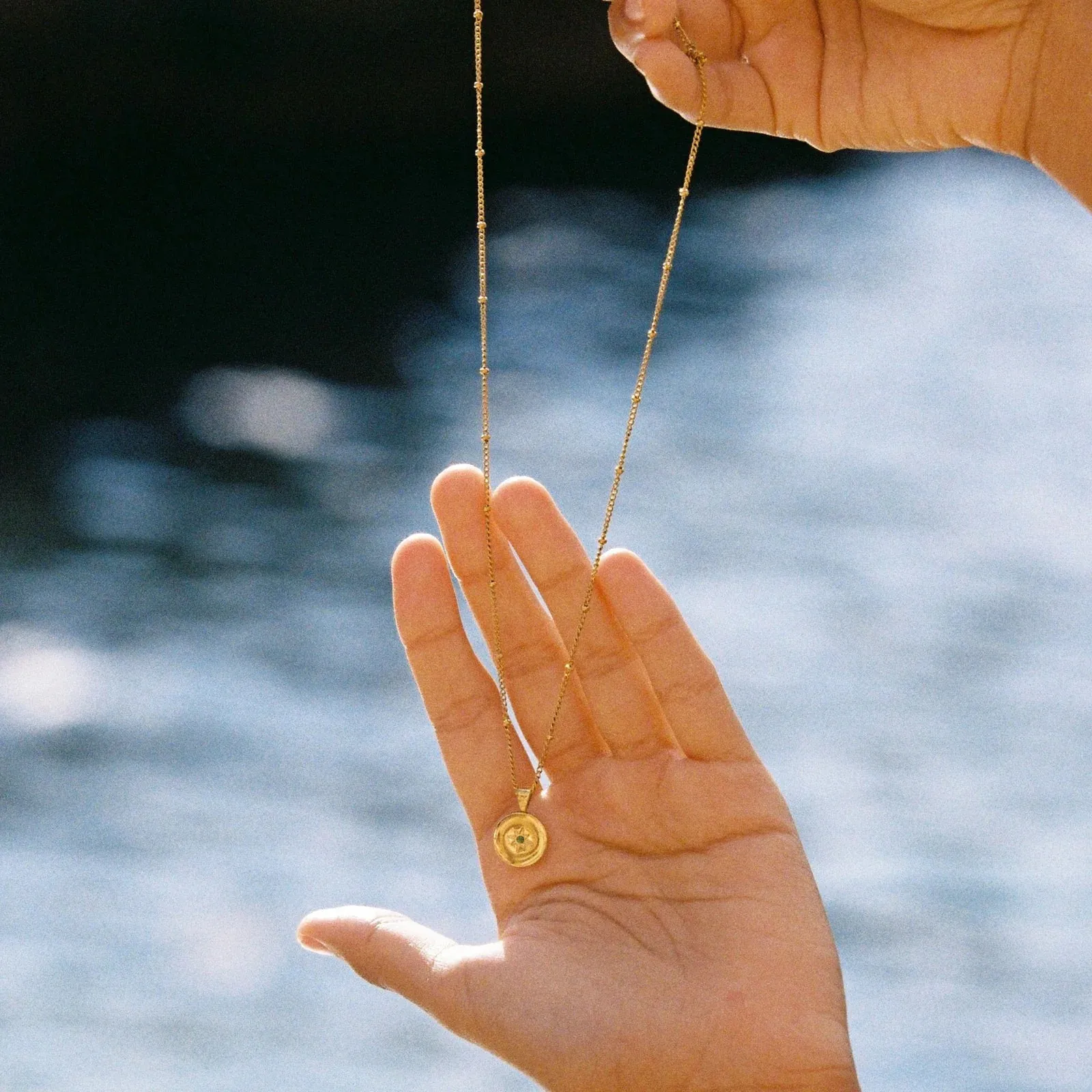 ATOLEA Compass Necklace