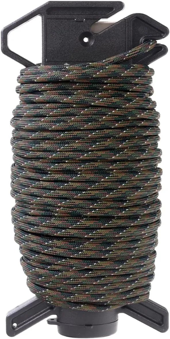 Atwood Rope MFG Ready Rope™ Reflective 550 Paracord 100 Feet 7-String Core Nylon Parachute Cord Outside Survival Gear Made in USA | Lanyards, Bracelets, Handle Wraps, Keychain