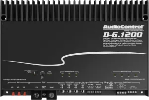 AudioControl D-6.1200 6-Channel Car Amplifier with Digital Signal Processing & ACR-3 Dash Remote