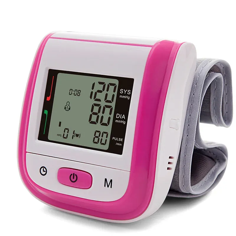 Automatic Wrist Digital Blood Pressure Monitor Digital Pulse Meter