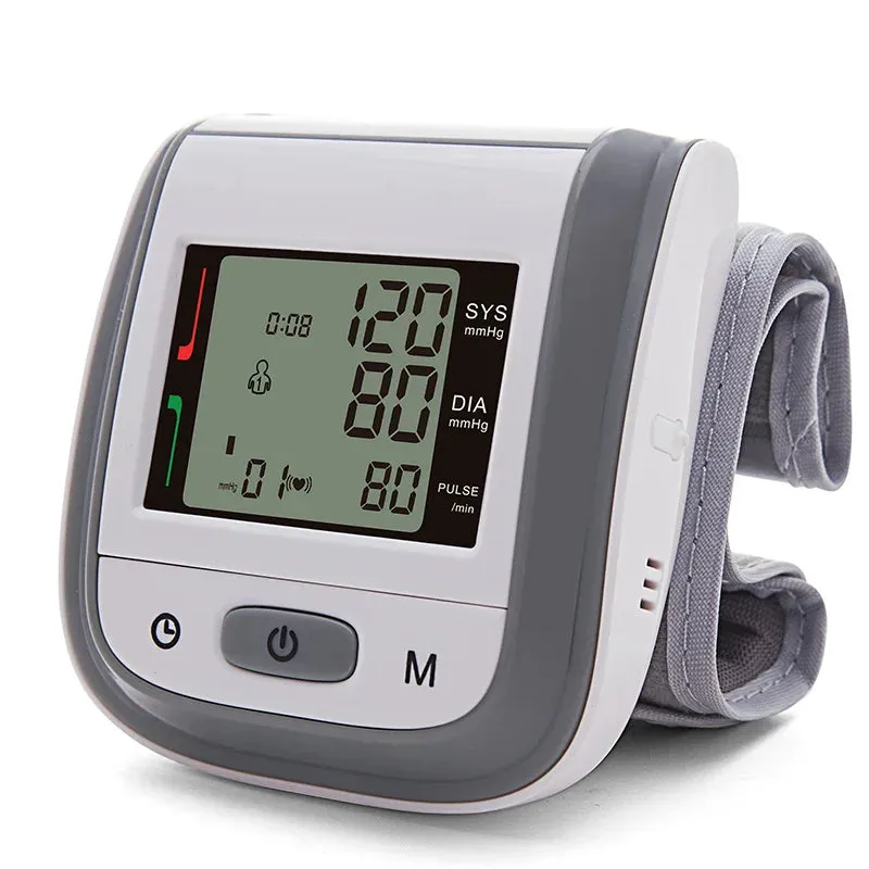 Automatic Wrist Digital Blood Pressure Monitor Digital Pulse Meter