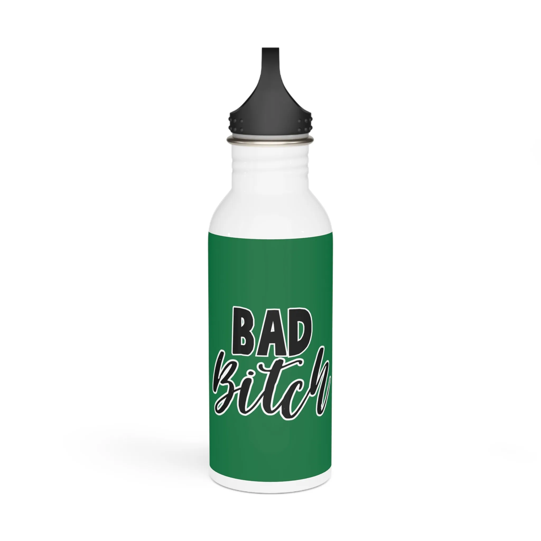 Bad Bitch Stylish Stainless Steel Water Bottle - Eco-Friendly, Durable, Perfect for On-the-Go - Green