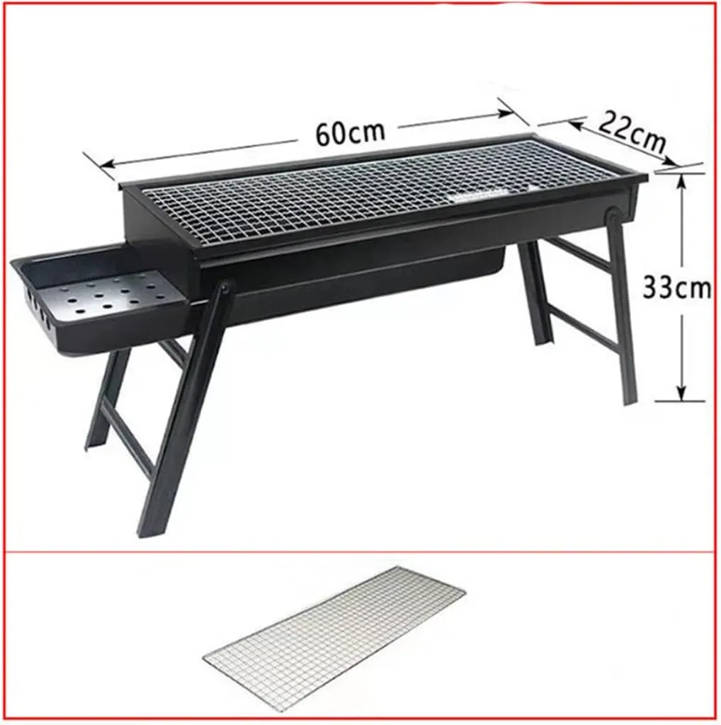 Barbecue Grill Smokeless Barbecue Rack Household Folding Charcoal Grill Camping Outdoor Barbecue Tray
