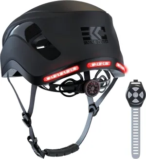 BASE CAMP SF-999 Bluetooth Smart Bike Helmet, Bike Helmets for Adults Men Women with Built-in Speakers, Microphone and Rear LED Lights with Turn Signals, Smart Communications Cycling Helmet