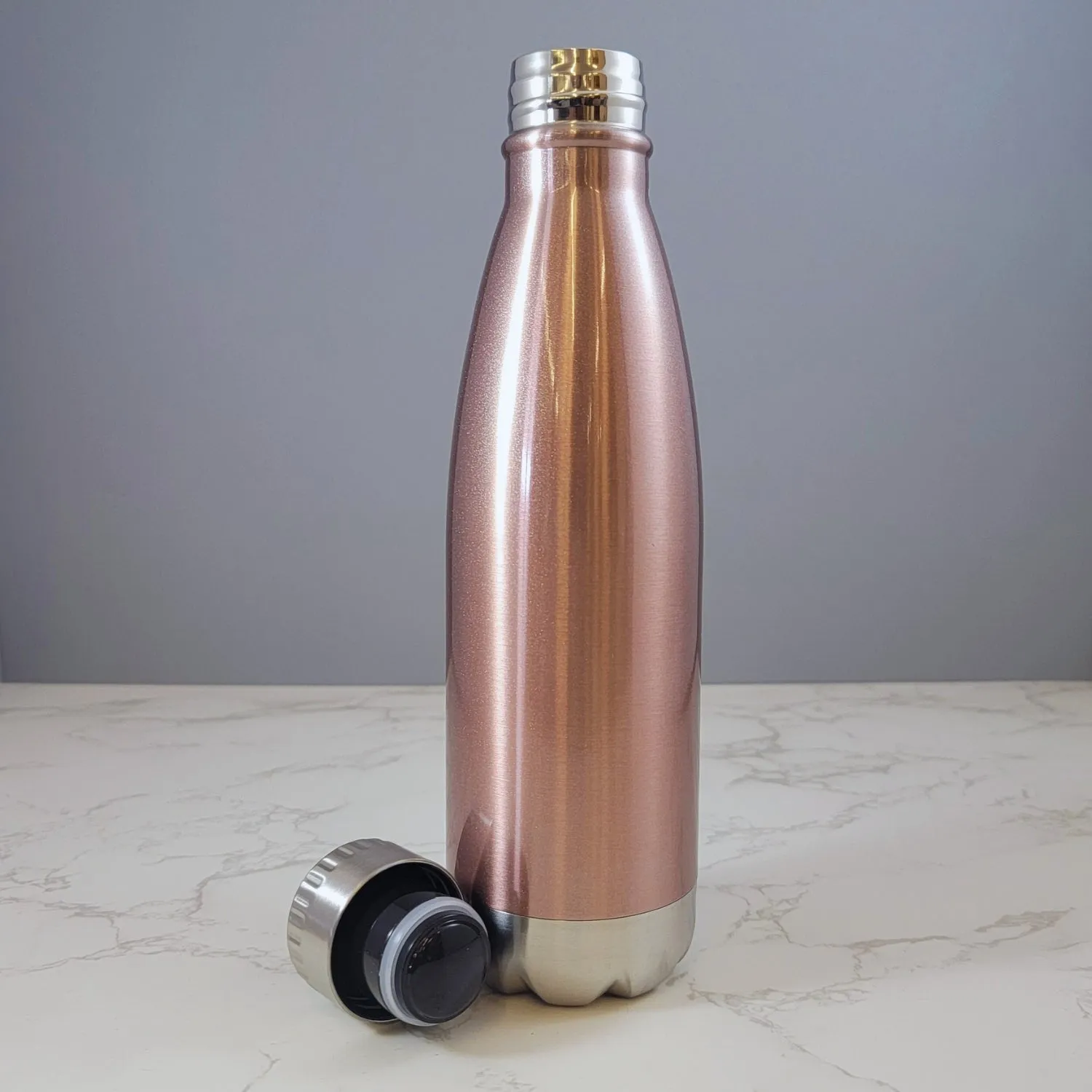 Basic Witch Halloween Theme Rose Gold 17oz Water Bottle LA5136