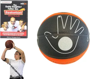 Basketball Training Kit Bundle - Skill Shooter Basketball, Perfect Form Shooting Aid, Dribbling, Passing & Offensive Moves for Kids (K-6) - Develop Accurate & Confident Shots