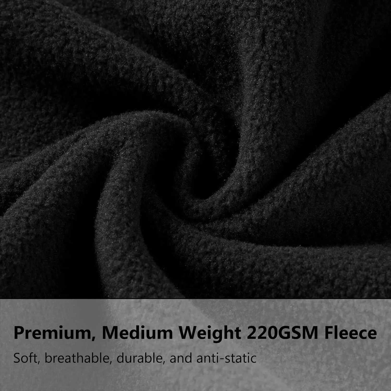 BASSDASH AllDay Men’s Full Zip Fleece Jacket Soft Sweatshirt Breathable Mid-Weight Polar Fleece Winter Coat with Pockets
