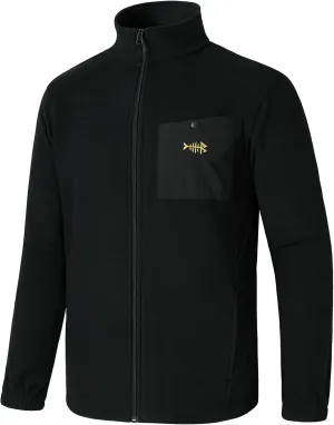 BASSDASH AllDay Men’s Full Zip Fleece Jacket Soft Sweatshirt Breathable Mid-Weight Polar Fleece Winter Coat with Pockets