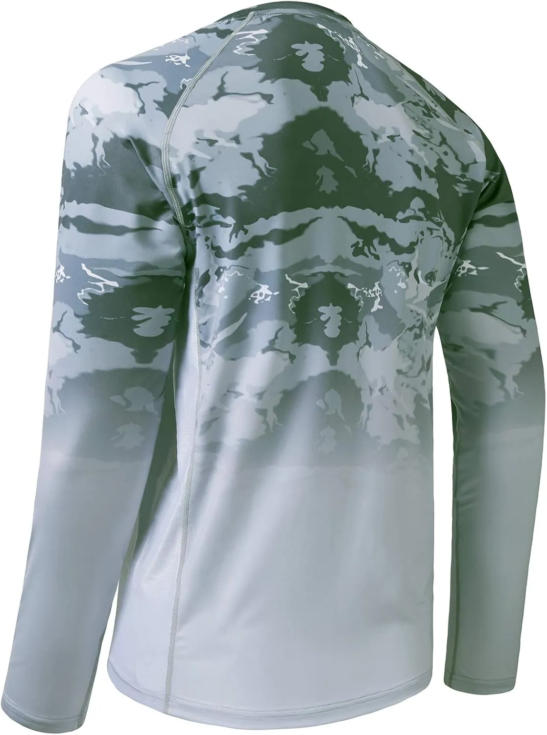 BASSDASH FS14M Men's Camo Gradient Performance Long Sleeve Fishing Shirt UPF50 