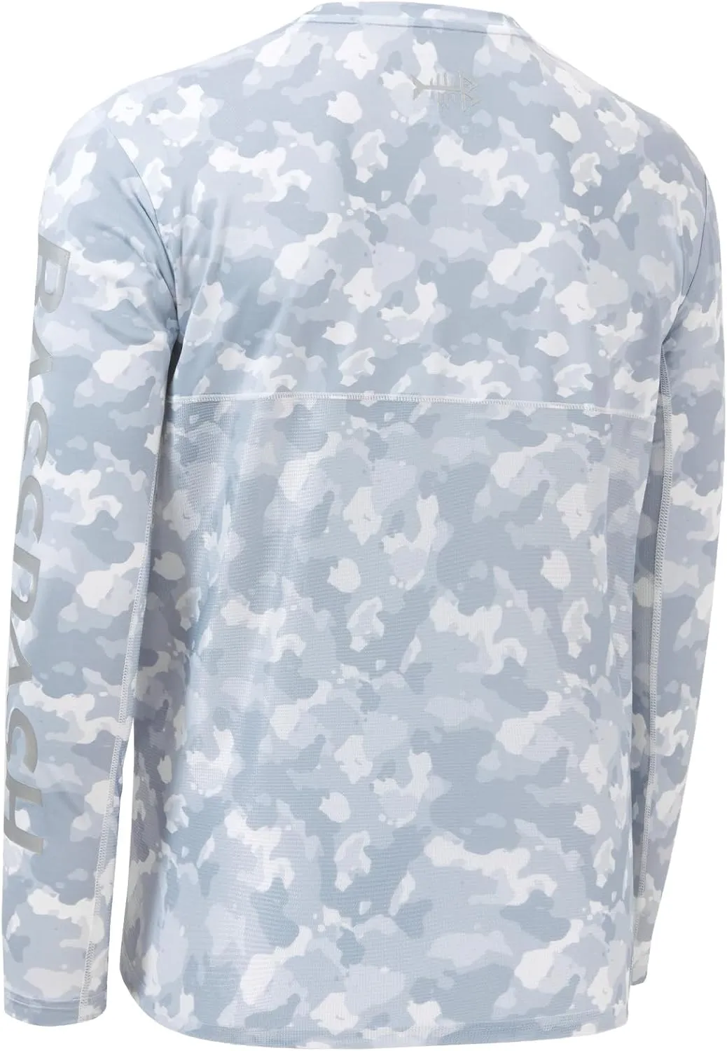 BASSDASH Men’s Camo Fishing Shirts UPF 50  Long Sleeve Quick Dry Lightweight T-Shirts for Outdoor Hiking Kayaking FS37M