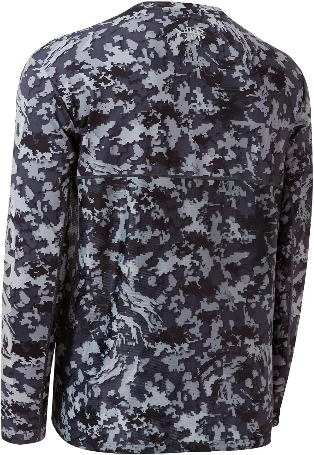 BASSDASH Men’s Camo Fishing Shirts UPF 50  Long Sleeve Quick Dry Lightweight T-Shirts for Outdoor Hiking Kayaking FS37M