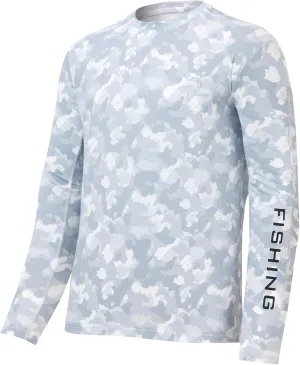 BASSDASH Men’s Camo Fishing Shirts UPF 50  Long Sleeve Quick Dry Lightweight T-Shirts for Outdoor Hiking Kayaking FS37M