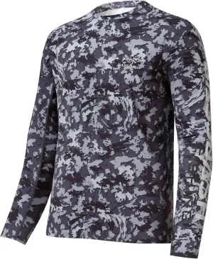BASSDASH Men’s Camo Fishing Shirts UPF 50  Long Sleeve Quick Dry Lightweight T-Shirts for Outdoor Hiking Kayaking FS37M