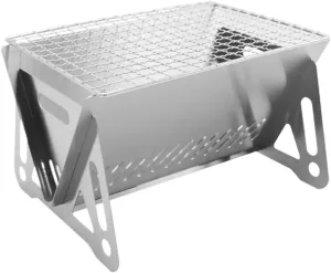 Bbq Grill Portable Camping Grill BBQ Grill Tabletop For Camping Patio Outdoor Stainless Steel