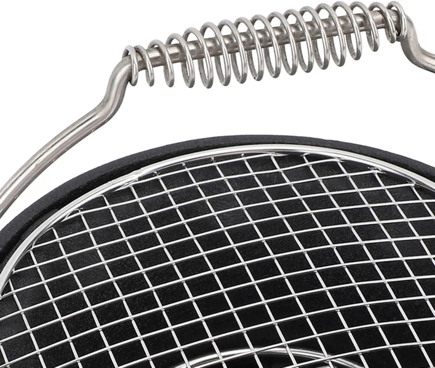 BBQ Stove Portable Multifunctional Aluminum Stainless Steel Charcoal Grill for Camping (Small 9x9x11cm/ 3.54x3.54x4.33in)