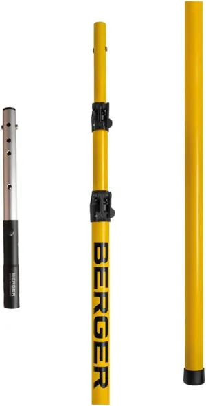 BERGER Professional Grade ArboRapid Telescopic Pole, 3 Extendable Pole Parts, Lightweight Fiberglass, Extendable Length from 6.6' to 16.3', 77003