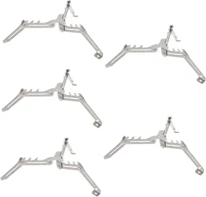 BESPORTBLE 5pcs Folding Outdoor Gas Tank Rack Camping Canister Stand Tripod Stabilization for Enhanced Stability Uneven for Hiking and Outdoor Activities