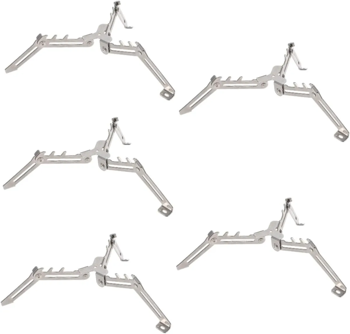 BESPORTBLE 5pcs Folding Outdoor Gas Tank Rack Camping Canister Stand Tripod Stabilization for Enhanced Stability Uneven for Hiking and Outdoor Activities
