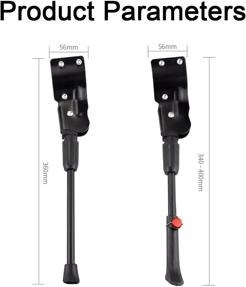 Bike Kickstand for Cinelli XCR 2007, Adjustable Bicycle Kickstand, Suit Mountain Bike, Concealed Spring-Loaded Latch, Aluminum Rear Side Bicycle Stand,D