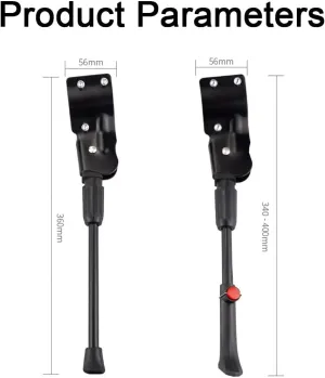 Bike Kickstand for Orbea Orca 2009, Adjustable Bicycle Kickstand, Suit Mountain Bike, Concealed Spring-Loaded Latch, Aluminum Rear Side Bicycle Stand,A