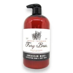 Black Series Hand & Body Wash | French Lavender | Natural Ingredients | Exfoliating Volcanic Pumice | Moisturizing Aloe Vera | Made in USA | Cruelty-Free | Microbead Free | 16 oz