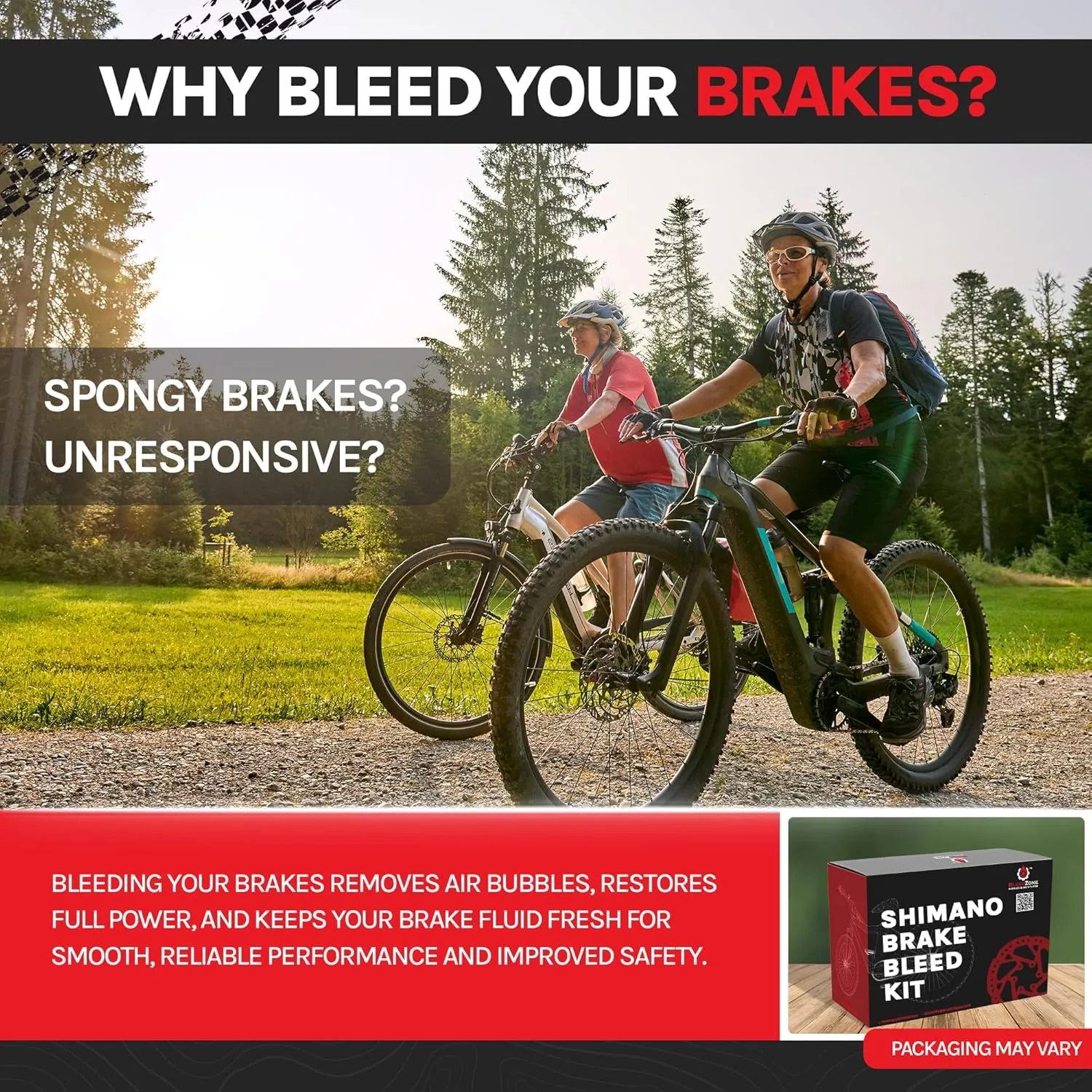 BleedZone Bleed Kit for Tektro Hydraulic Brakes, TRP Hydraulic Brakes with 120ml Mineral Oil - Bicycle Brake Bleed Kit for Hydraulic Brakes with Syringes and Hose - Ideal for Tektro Brake Bleed Kit