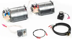 BLOTSDV, UZY4 Fireplace Blower Kit for Monessen, Vermont Castings, Majestic, FMI, Security, Rotom HB-RB267 | Ball Bearing, Quiet, High Air Flow, Energy Efficient