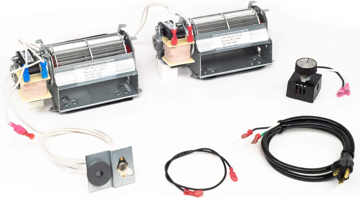 BLOTSDV, UZY4 Fireplace Blower Kit for Monessen, Vermont Castings, Majestic, FMI, Security, Rotom HB-RB267 | Ball Bearing, Quiet, High Air Flow, Energy Efficient