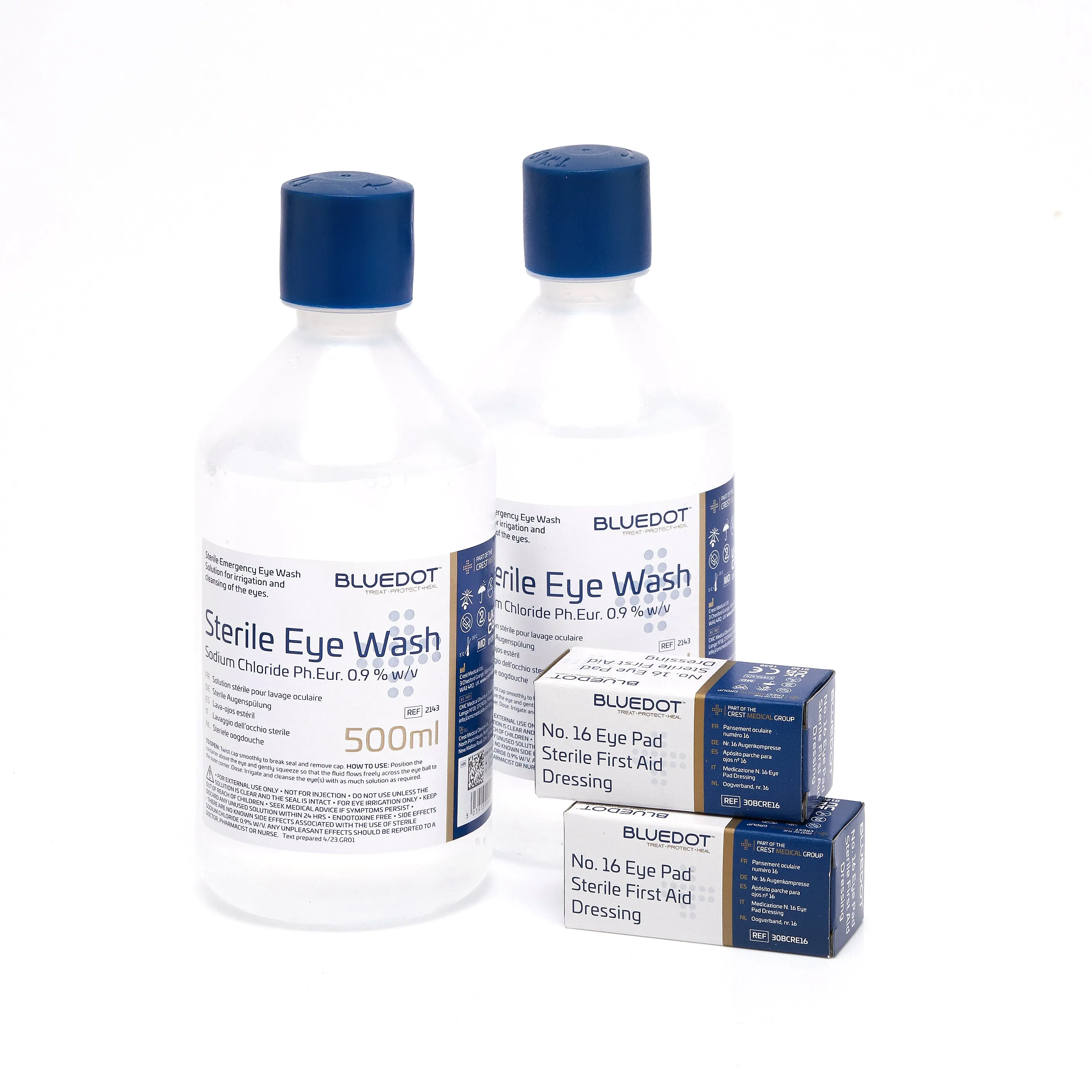 Blue Dot Eye Wash First Aid Kit in Standard Box